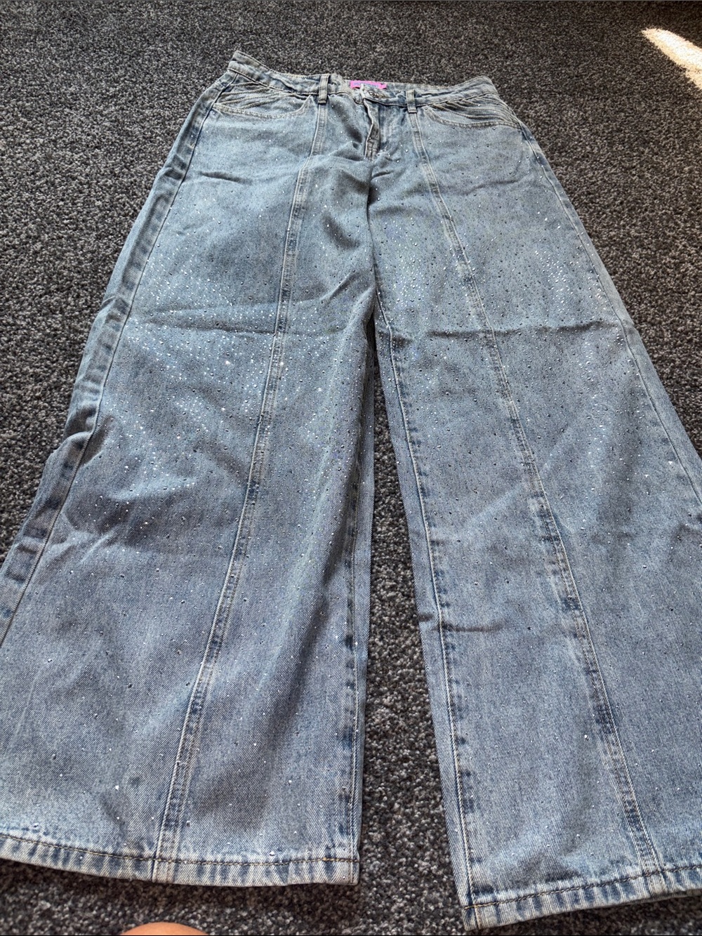Edikted Rhinestone Jeans - Picture 4 of 9